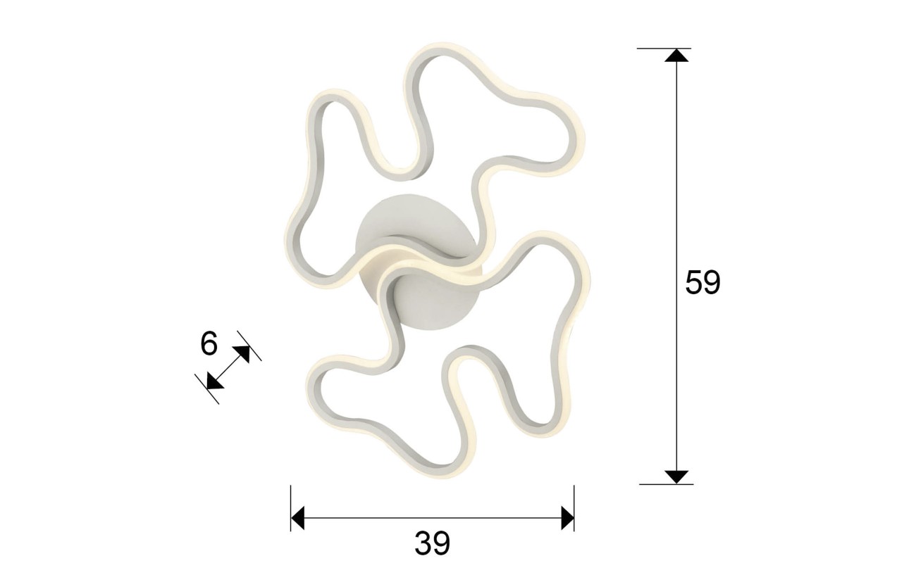 PLAFON GRANDE·MAREA· BLANCO