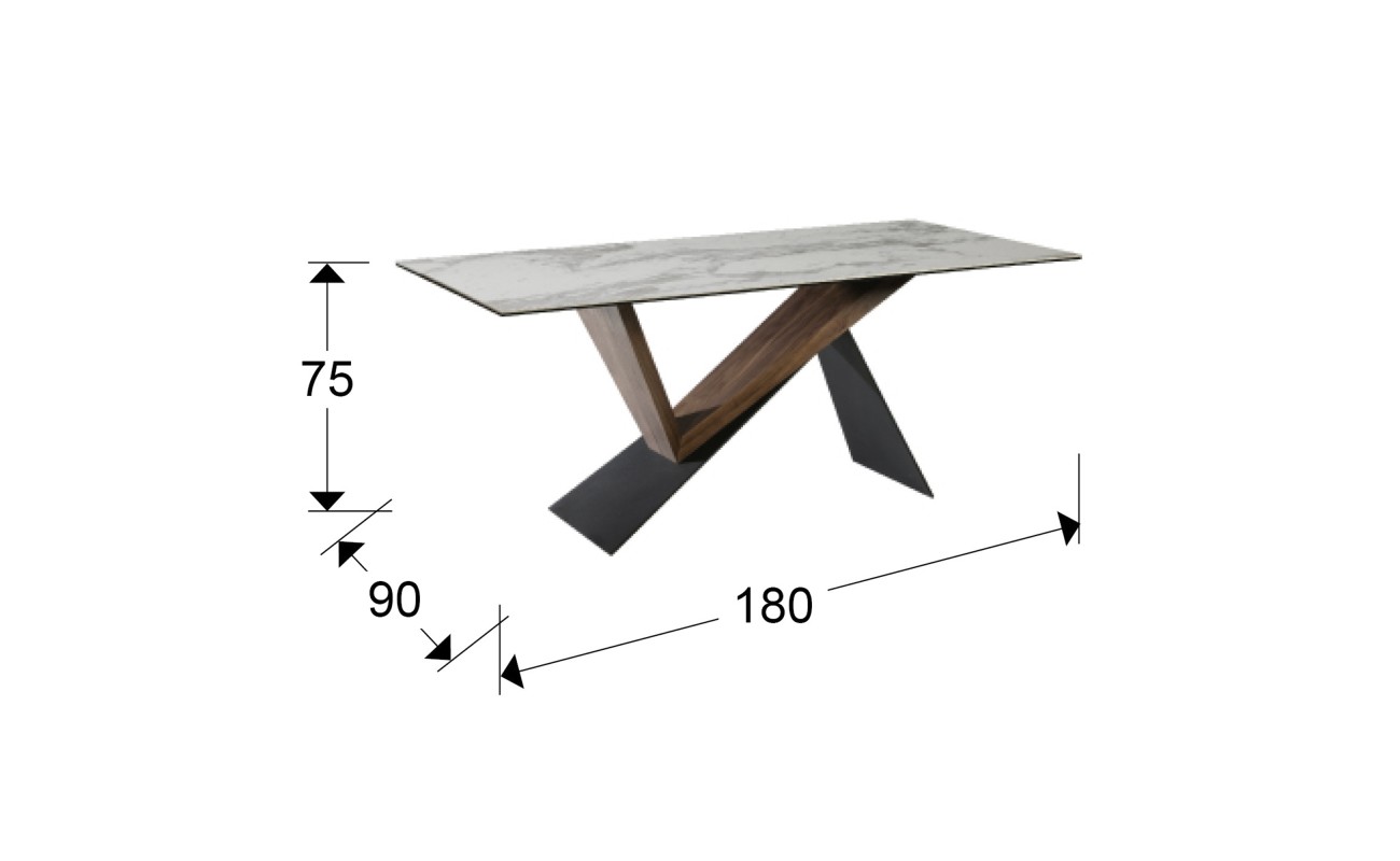 NOA- MESA COMEDOR 180x90