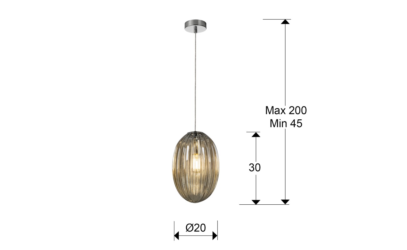OVILA- LAMP 1L COÑAC 20Ø