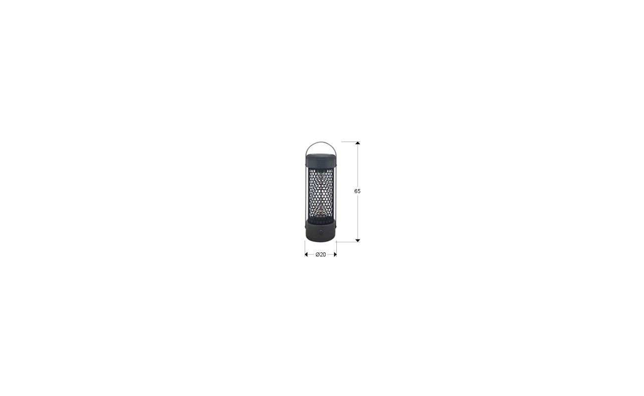 ESTUFA FAROL·HEAT BLACK·1200W