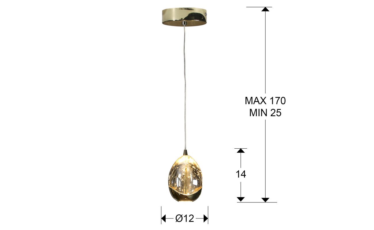 ROCIO- LAMPARA 1L ORO