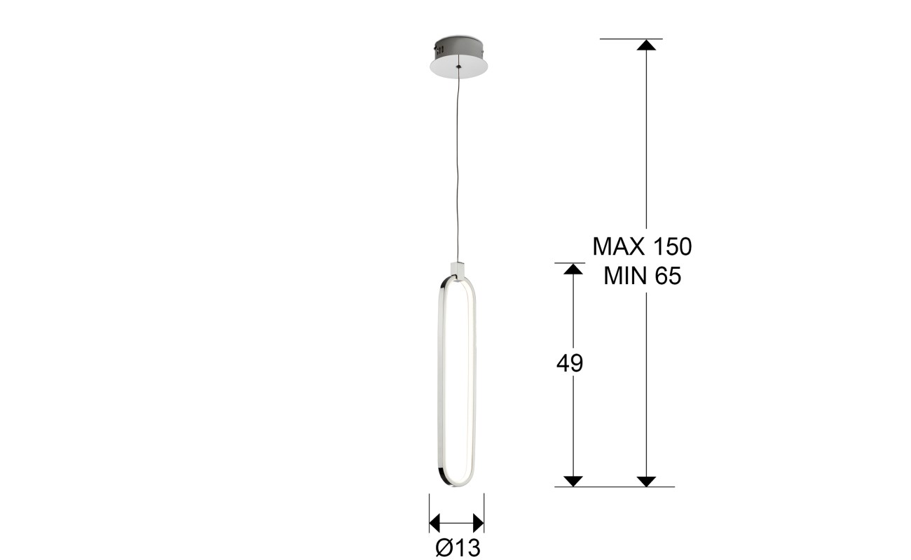 COLETTE-LAMPARA 1L CROMO