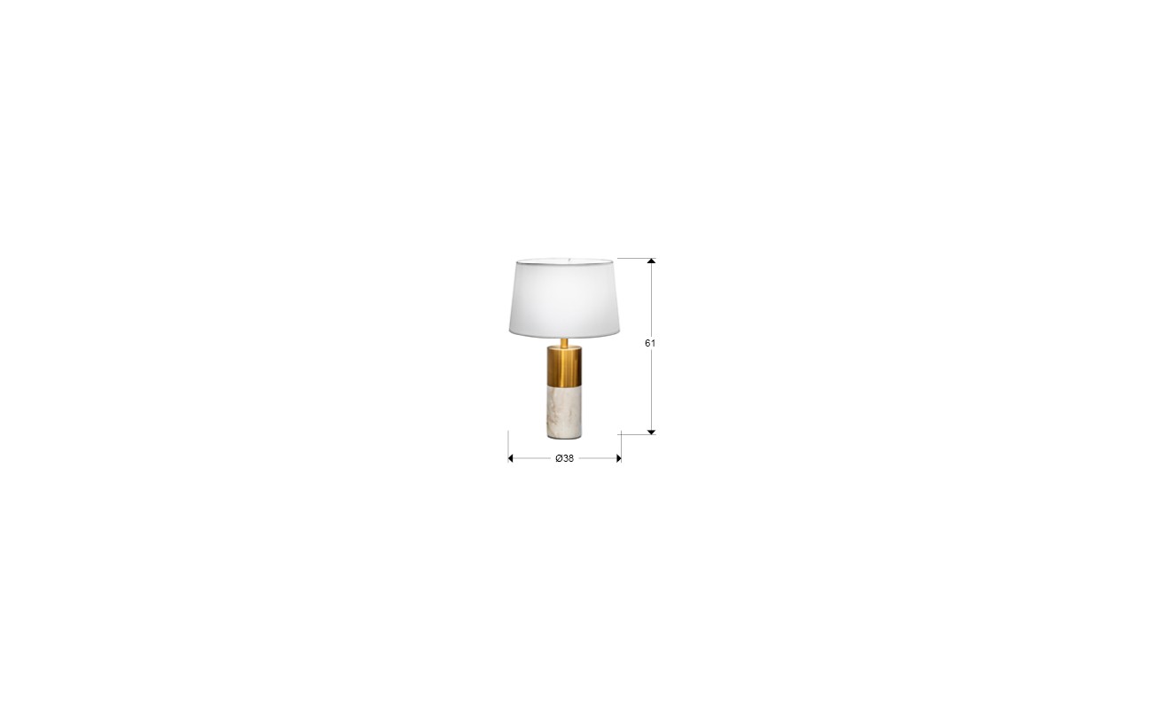 LUCIAN-SOBREMESA 1L MARMOL BLANCO