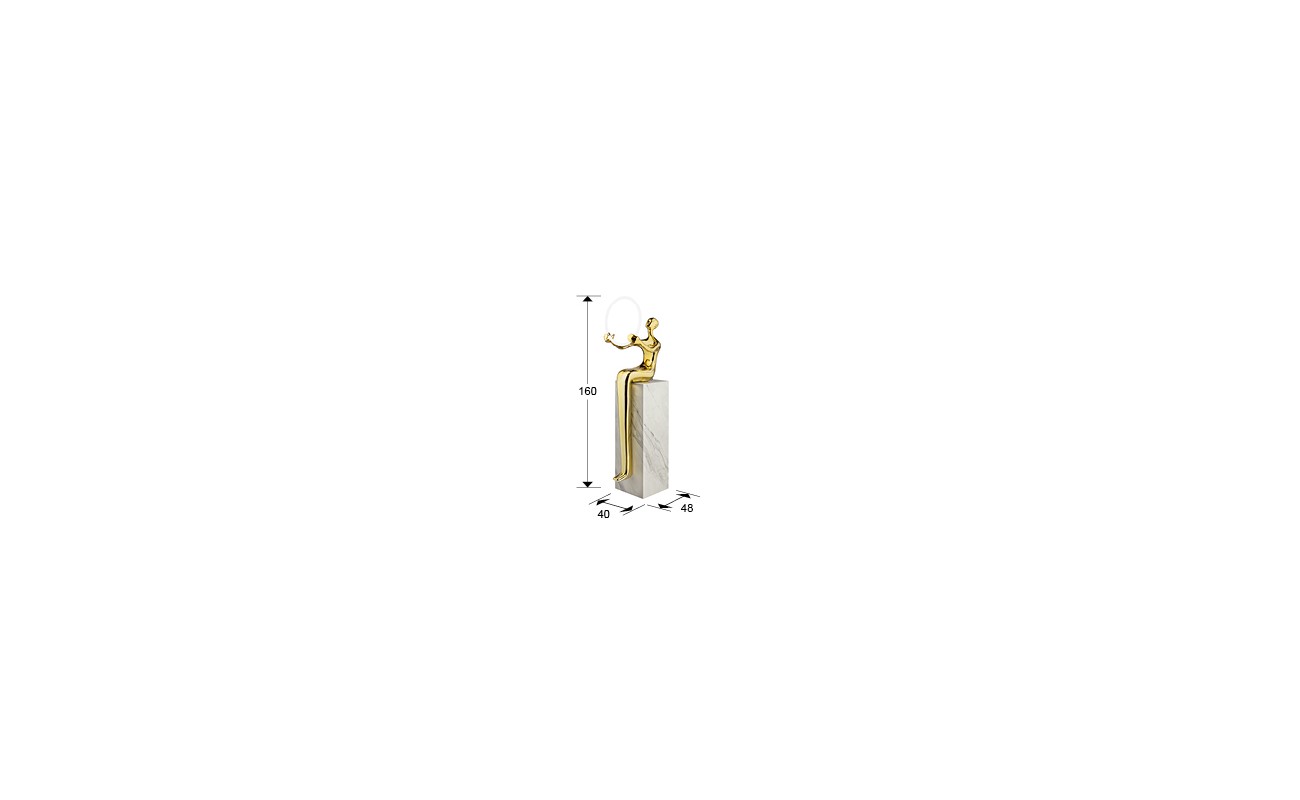 EL ARO - FIGURA 1L PEDESTAL- ORO