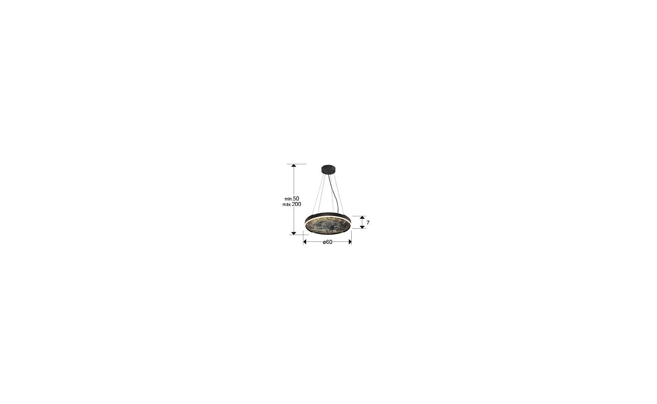 STONE- LAMPARA LED CCT -NEGRA 60D
