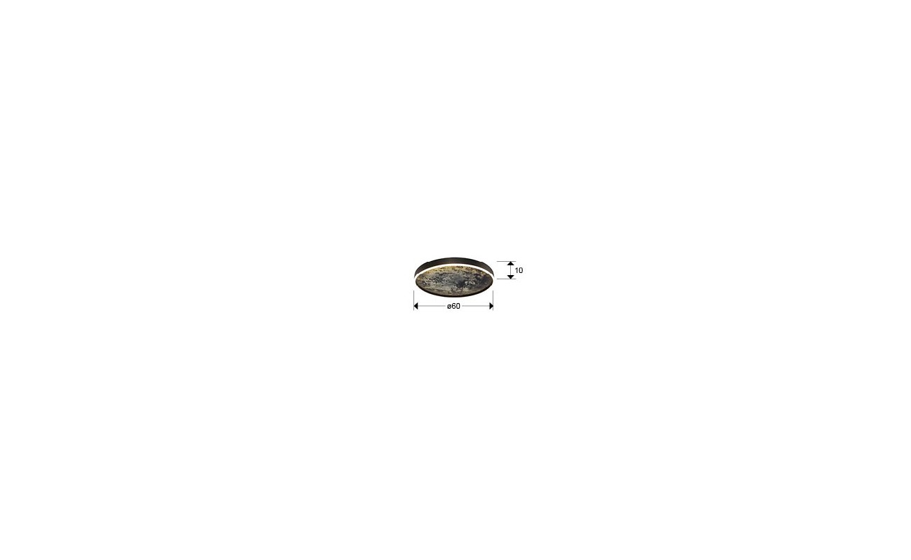STONE- PLAFON LED CCT -NEGRO 60D
