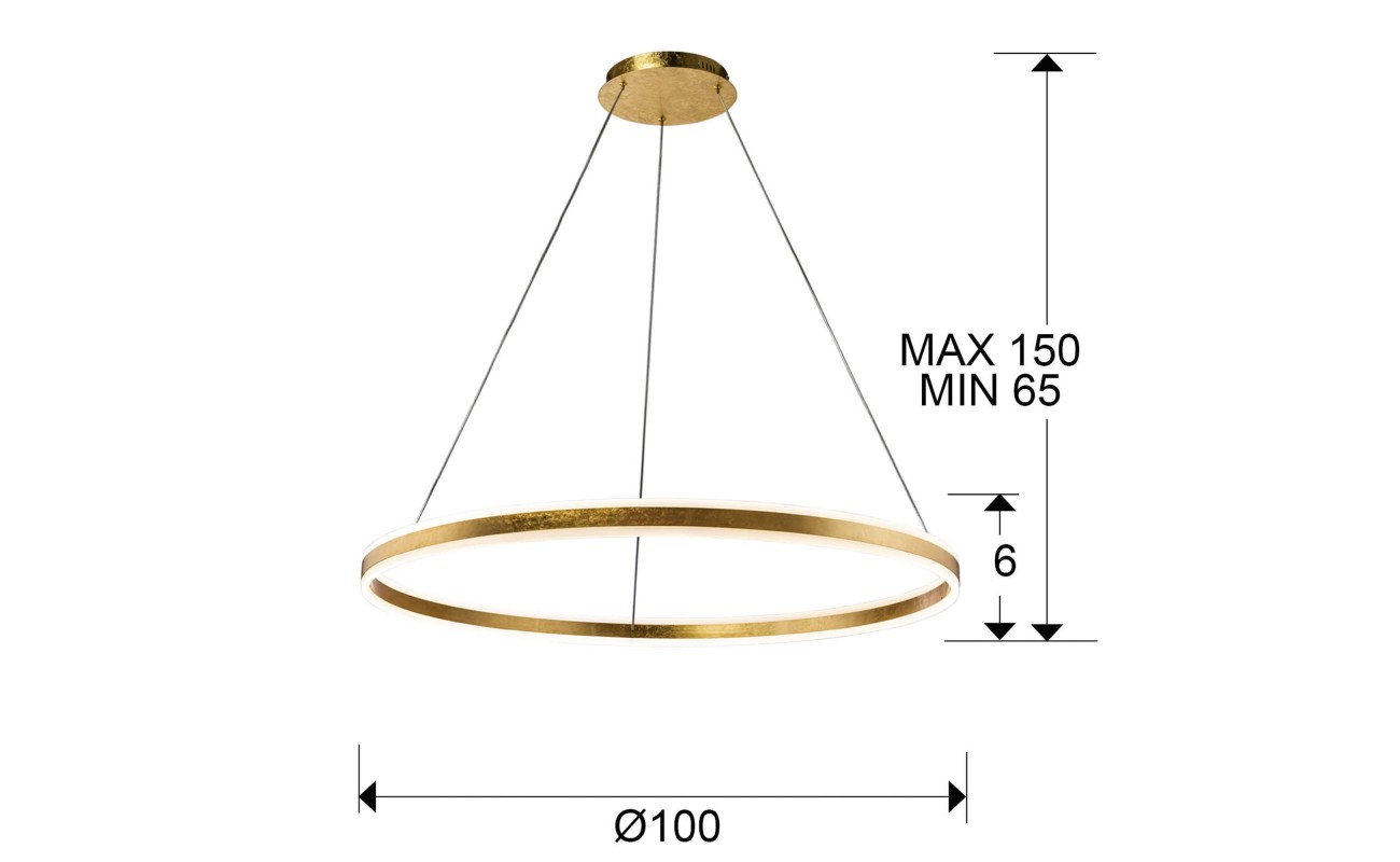HELIA- LAMPARA LED ORO 100D