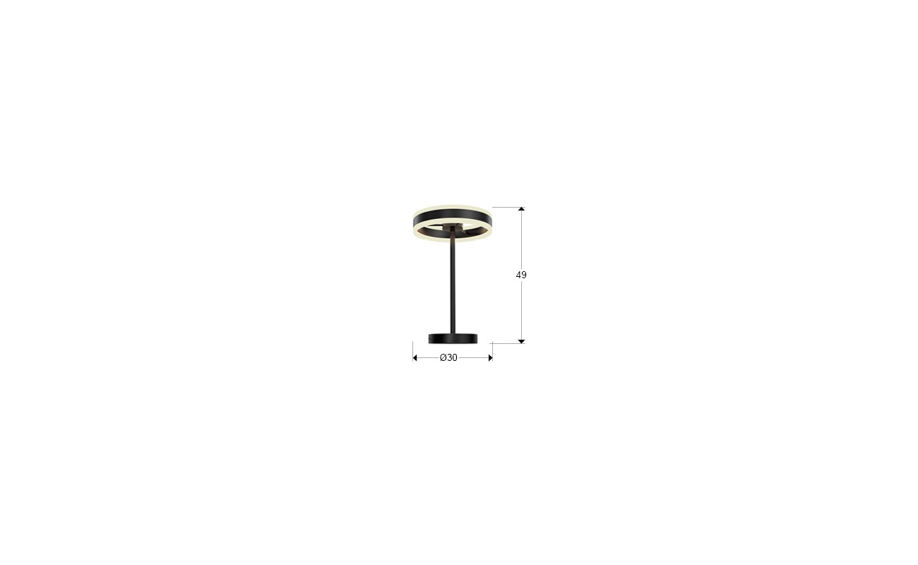 HELIA - SOBREMESA LED NEGRO MATE