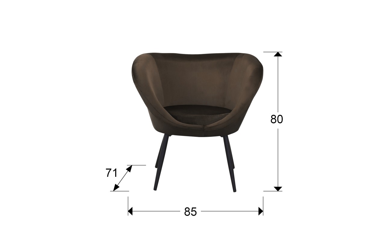 OZOME- BUTACA NEGRO-MARRON