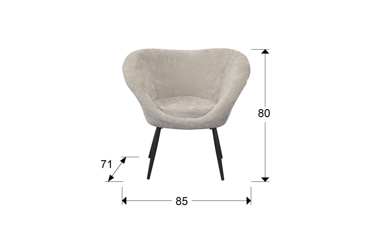 OZOME- BUTACA NEGRO-BEIGE