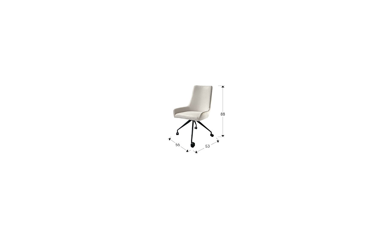 DIANE-SILLA RUEDAS BLANCA-HILO GRIS
