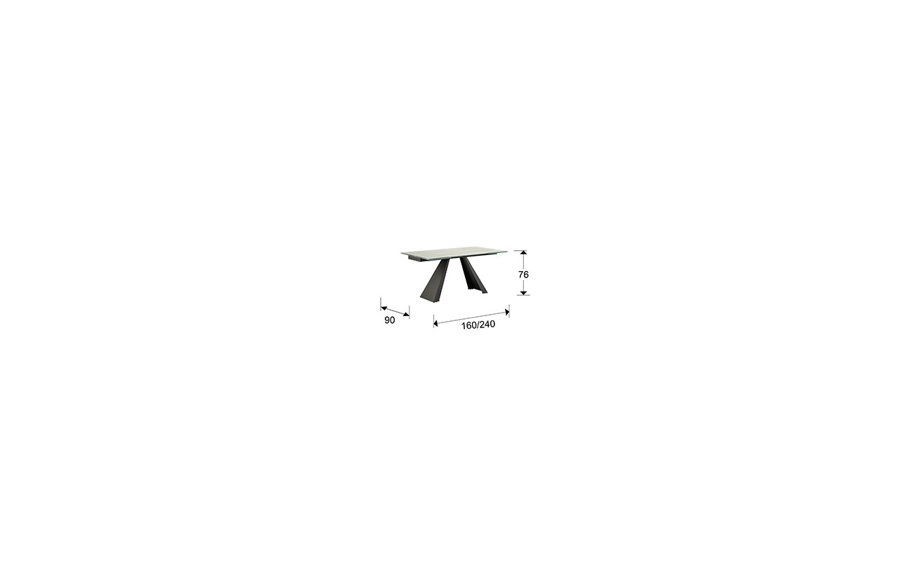 MESA COMEDOR EXT.·ALAI· BLANCA