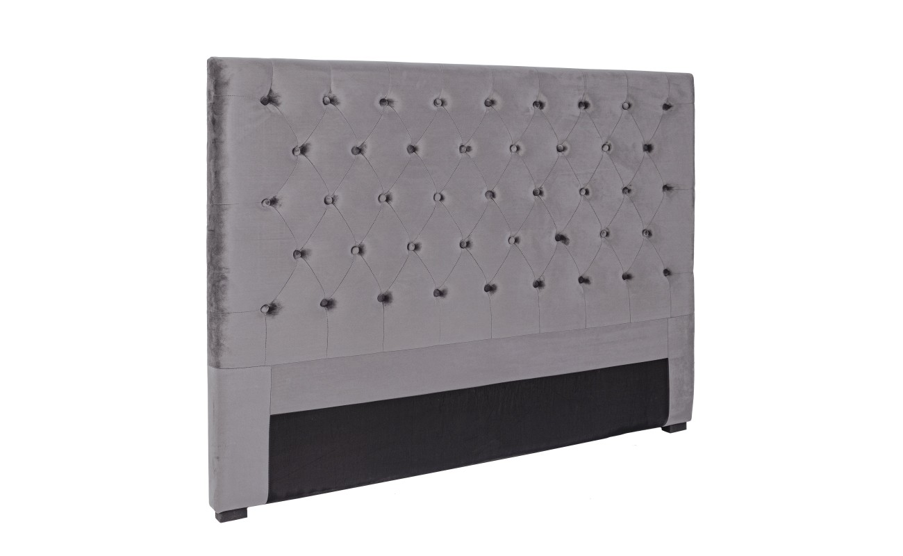 CABECERO CAMA CASPAR GRIS OSCURO 160