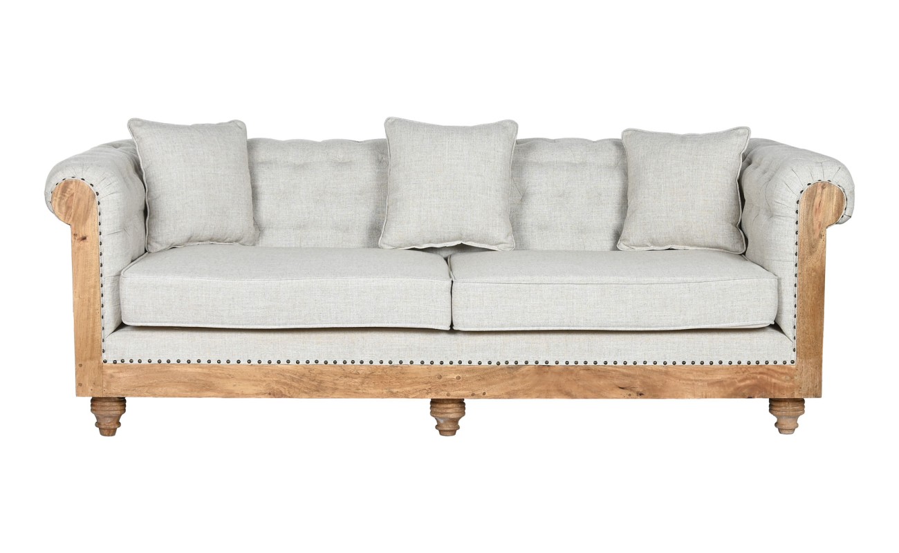 SOFA POLIESTER 225X87X79 3 COJINES