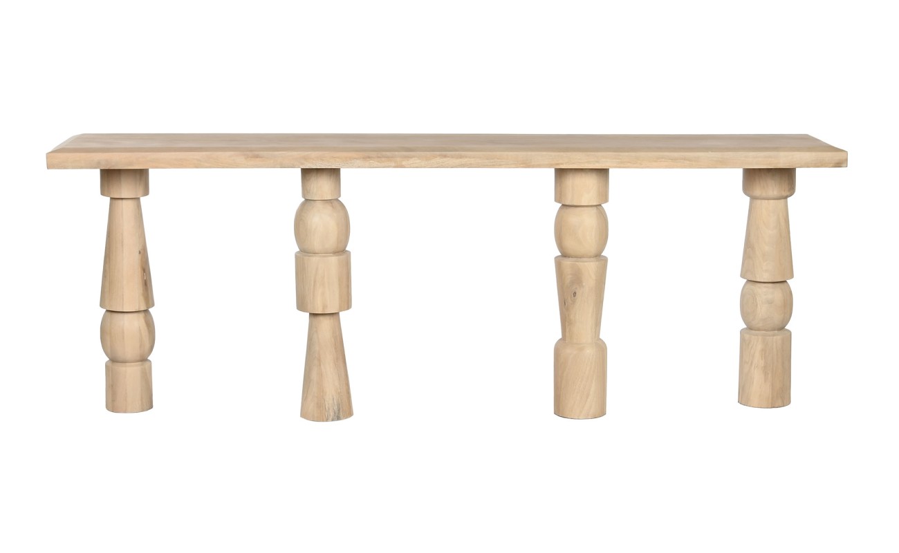 CONSOLA MANGO 216X40X77 NATURAL