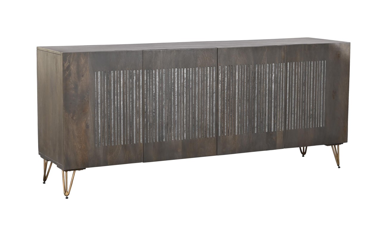 BUFFET MANGO METAL 177X45X77 MARRON