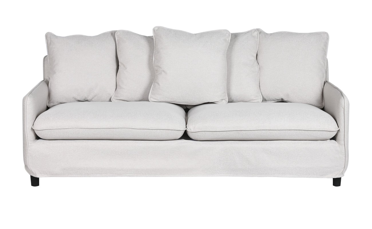 SOFA POLIESTER 196X85X90 DESENFUNDABLE BEIGE