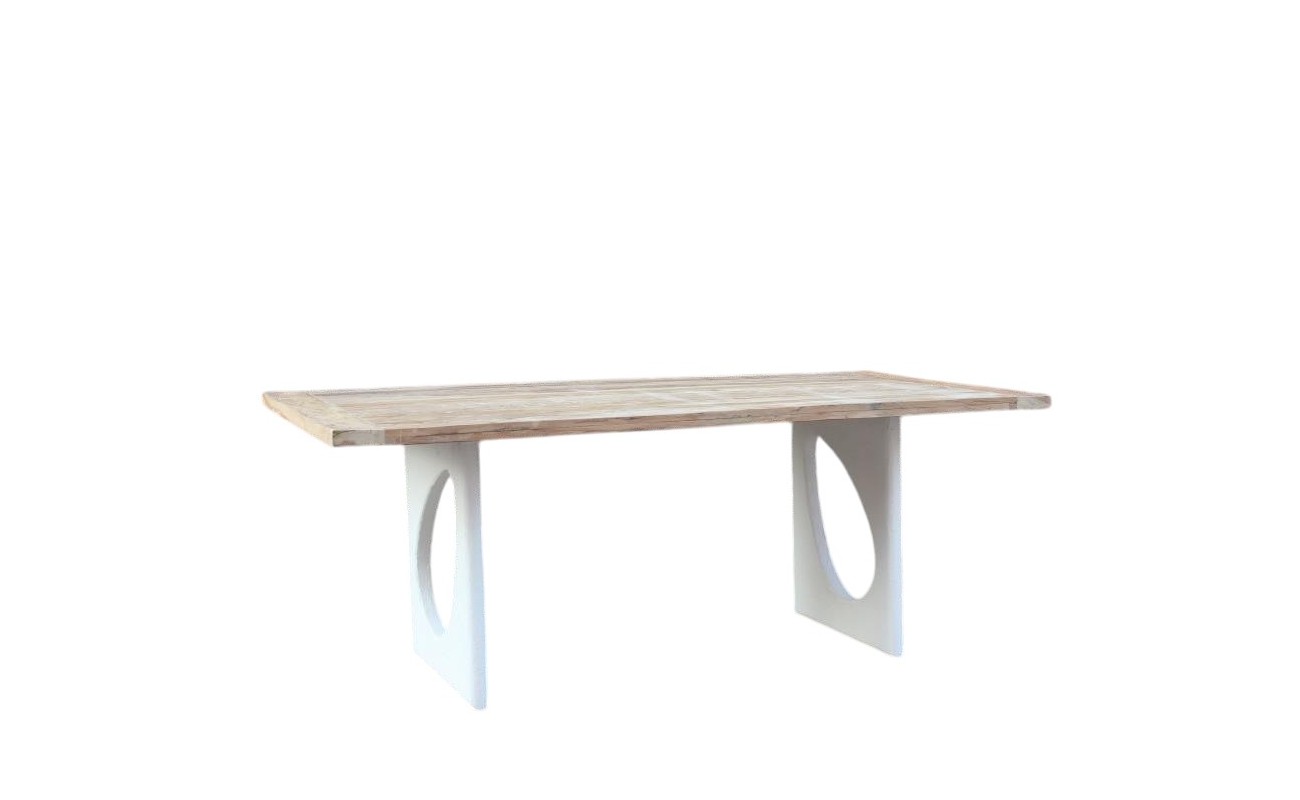MESA COMEDOR MADERA RECICLADA MANGO 200X100X77