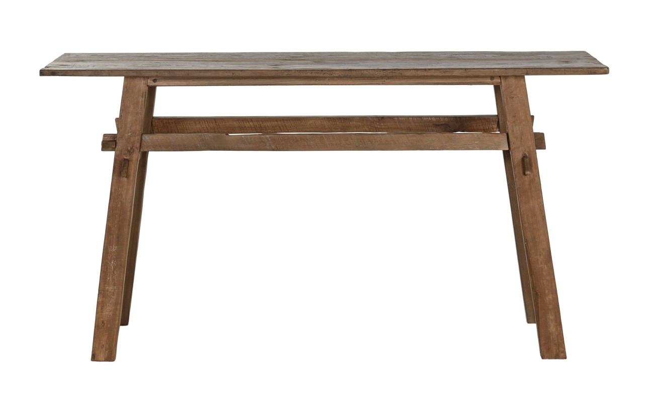CONSOLA TECA RECICLADA 140X40X75