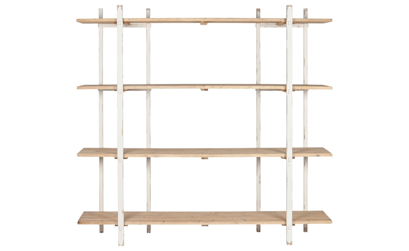 ESTANTERIA ABETO METAL 188X42X180 DECAPE BLANCO