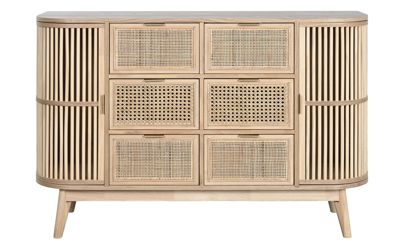 CAJONERA ABETO RATAN 120X40X80 NATURAL