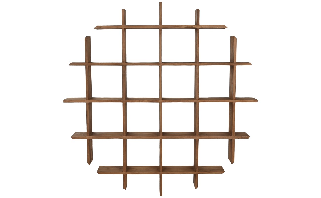 ESTANTERIA PARED TECA 120X15X120