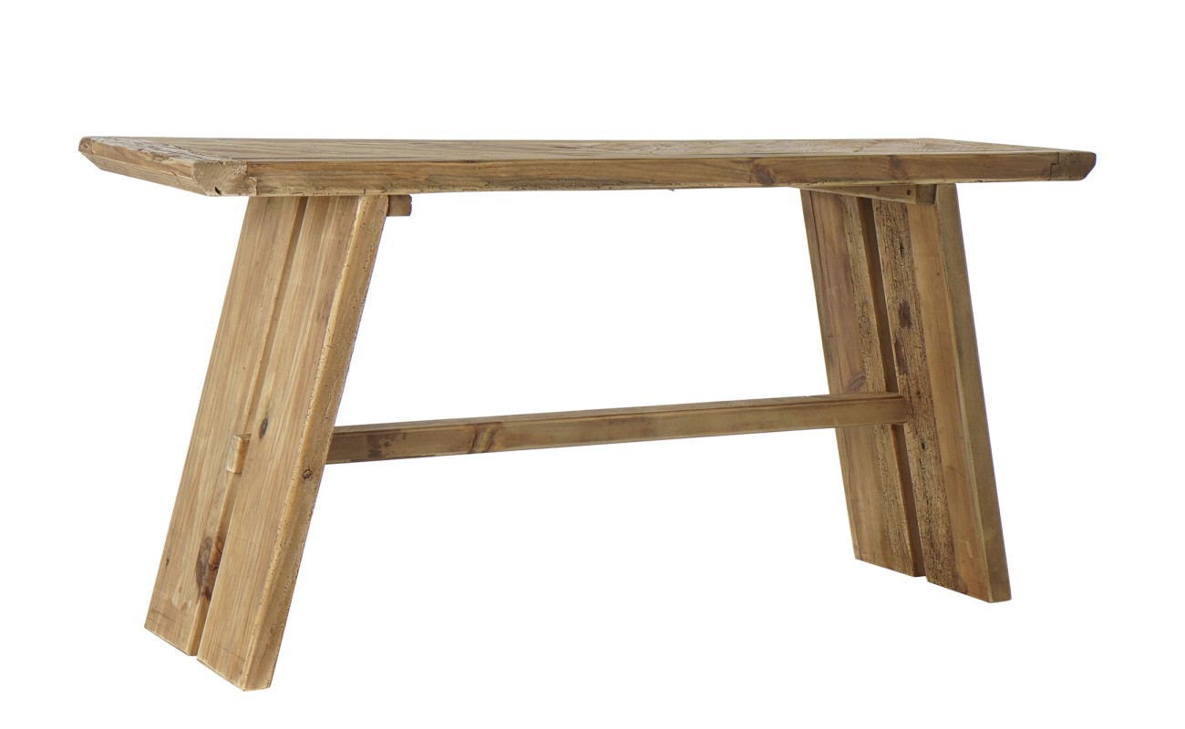 CONSOLA MADERA RECICLADA 160X45X76 30,00 NATURAL