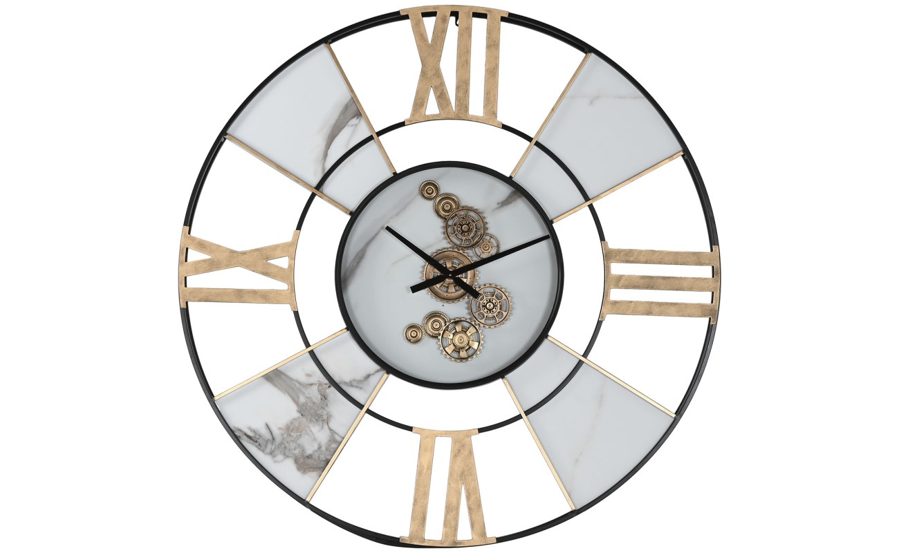 RELOJ PARED METAL 142X9X142 BLANCO