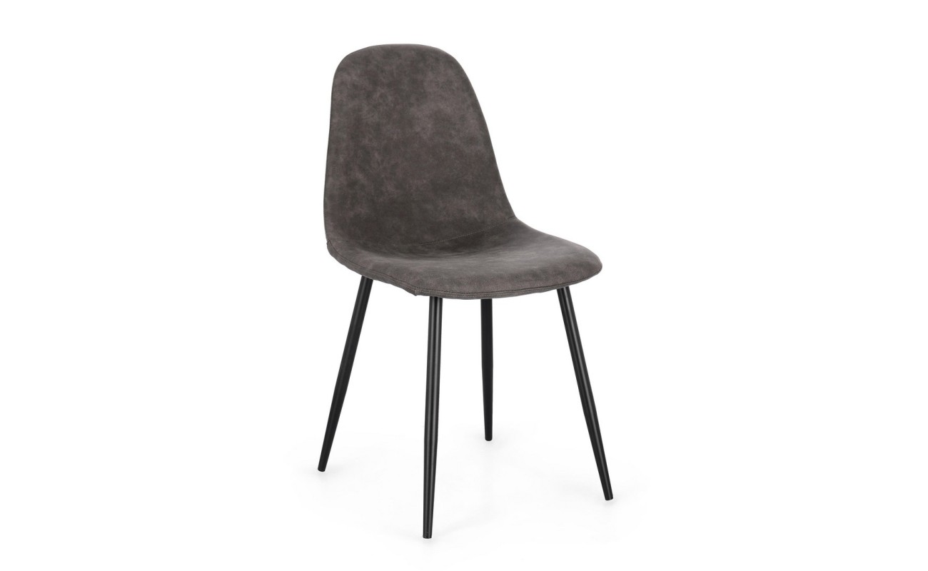 SILLA NEW IRELIA NEGRO/MICROF.GRIS OSC.